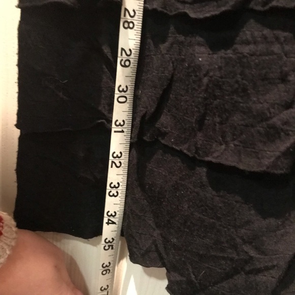 Ruffled Black dress with Beaded Neckline - Picture 4 of 7